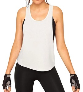 Vente en gros de vêtements de sport en coton sans manches pour femmes débardeur de corps - Product Image 1