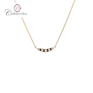 ขายส่ง ciara AU750สร้อยคอทองคำขาว/เหลืองทองเพชรตามธรรมชาติ g/vs งานแฮนด์เมดชั้นเยี่ยม - Product Image 3