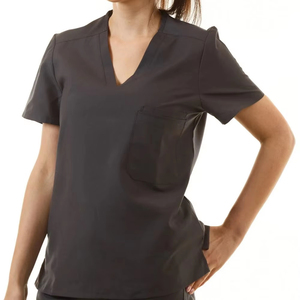 Uniformes Médicos Unisex, Conjuntos de Uniformes para Enfermeras, Bata de Laboratorio Médica Tejida, Impermeable, para Uso Hospitalario, Spandex/Poliéster - Product Image 5