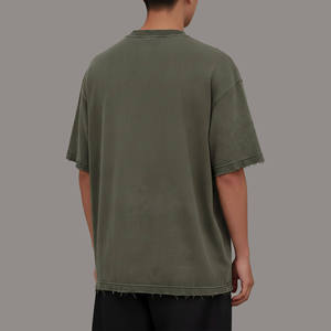 T-shirt pour homme de haute qualité, écologique, respirant, surdimensionné, impression sérigraphique, style décontracté, manches courtes, col rond, jersey en coton - Product Image 6