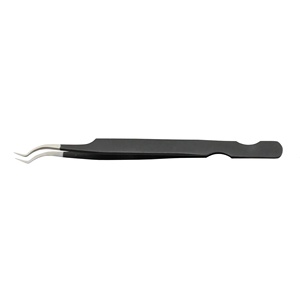 Pinces à épiler professionnelles Royal Tweezers Instruments, logo personnalisé, qualité supérieure, acier inoxydable, pointe lisse, antimagnétiques, pour cils et sourcils - Product Image 2