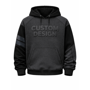 Fabricante de sudaderas con capucha para hombre, venta al por mayor, alta calidad, extragrandes, de invierno, de algodón y forro polar, gruesas, informales, estilo urbano, con impresión personalizada - Product Image 3