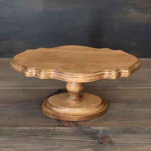 Decorative cake stand minimalist cake stand dining table decor <b>dessert</b> platter food display stand wooden serving platter - Product Image 4