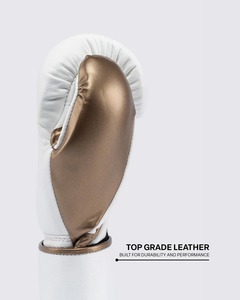 Gants de boxe à lacets de haute qualité en cuir de vachette véritable, imperméables et légers pour l'entraînement en extérieur - Product Image 4