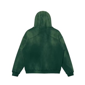 Hiver 2026 Sweat à capuche pour homme coupe classique 300g Polyester/Coton, effet vieilli, délavé à l'acide, impression numérique personnalisée - Product Image 6