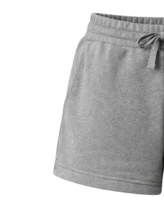 Pantalones Cortos Deportivos Personalizados para Mujer, Color Gris, de Algodón y Felpa, Cintura Elástica con Cordón, para Gimnasio, Casuales, de Verano, Fabricante y Proveedor OEM - Product Image 3