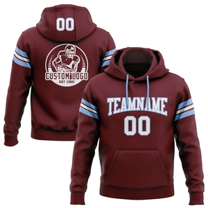 Sweat-shirt à capuche sportif noir et blanc avec ligne rouge feu, nouveau design personnalisé, vente en gros directe pour l'industrie - Product Image 1