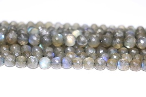 Labradorita-Cuentas redondas facetadas para la fabricación de joyas, labradorita, labradorita - Product Image 3