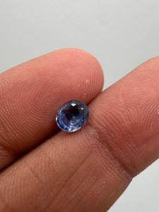 Saphir bleu naturel, pierre précieuse brute, taille ovale, 1,15 carat, provenant du Ceylan, Sri Lanka, pour la création de bijoux, saphir extraite de la terre, Zehra Gems - Product Image 3
