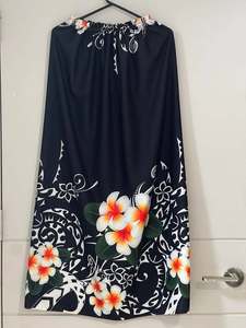 New Design Polynesian Hawaii <b>Floral</b> Printed Breathable Embroidered Eco-Friendly Formal Women <b>Skirts</b> Natural Waist <b>Long</b> - Product Image 2