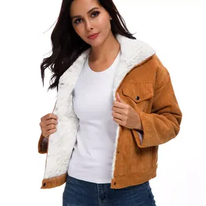 Veste de chasse décontractée pour homme en toile cirée de haute qualité, avec doublure en polaire Sherpa, fermeture éclair, motif uni, chaude pour la saison automnale - Product Image 5