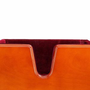 Base para Violonchelo 4/4 en Color Rojo Marrón Natural con Capa Protectora de Espuma, Soporte para Instrumento Musical - Product Image 1