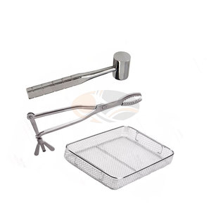 Kit chirurgical orthopédique personnalisé avec source d'alimentation manuelle, comprenant des pinces de maintien osseux et des spatules osseuses en acier métallique - Product Image 6