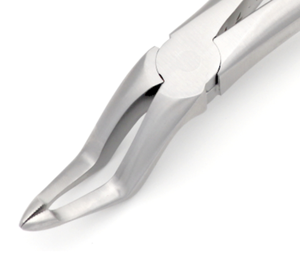 # Pinzas de Extracción de Raíces Atraumáticas 51, 3mm, para Raíces Superiores, Mordazas Lisas, Mango Ligero, Acero Inoxidable Quirúrgico Dental - Product Image 3