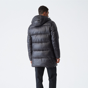 Solid International <b>Men's</b> Stylish <b>Longline</b> Winter Parka Premium Quality Quilted Padded 70% Reversible Eco-Friendly <b>Puffer</b> Jacket - Product Image 2