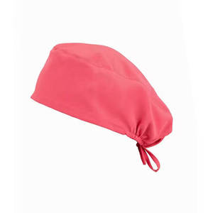 Gorro quirúrgico de algodón con logotipo personalizado al por mayor, con lazo ajustable para enfermeras, gorro médico con forro de satén, talla ajustable - Product Image 1