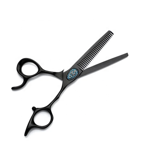 Hot Selling Left Hand Shears Scissor Double <b>Barber</b> Trimming for Hair Scissor <b>Set</b> Japanese Professional 440C Steel - Product Image 5