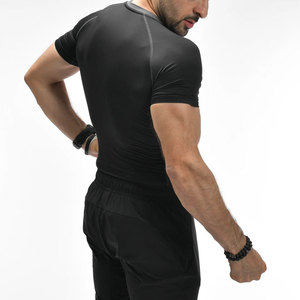 T-shirt de sport pour homme, manches courtes, coupe classique, couleur personnalisée, 100% coton, écologique, respirant, vêtements de sport athlétiques - Product Image 3