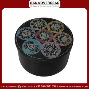 Precio al por mayor Seven Chakra esteatita pendientes collar pulsera brazalete y anillo organizador de almacenamiento regalo perfecto para niñas - Product Image 3