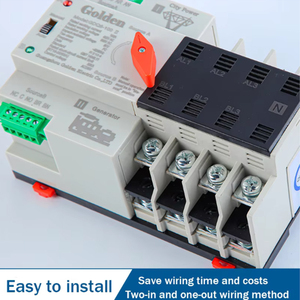 Système d'alimentation sans interruption à temps de réponse en millisecondes, commutateur de transfert automatique double alimentation 125A/4P, convertisseur AC-générateur - Product Image 4