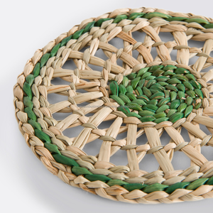 Juego de 4 posavasos de algas marinas tejidos ecológicos, hecha en Vietnam Decoración de mesa, venta al por mayor empaquetada en cartón - Product Image 3