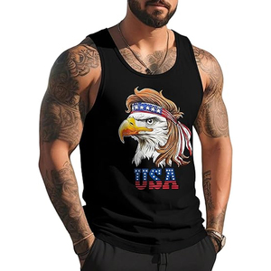 Débardeur Homme 100% Coton Sans Manches pour la Gym, Gilet Uni Personnalisable avec Logo, Vêtement de Fitness d'Été, Vente en Gros - Product Image 2