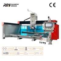 Routeur CNC automatique robuste 5+1 axes avec ATC, moteur 15kW, caméra visuelle inclinable pour le traitement de pierre, optionnel pour le traitement de comptoirs