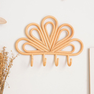 Lindos ganchos colgantes de ratán, ganchos para flores hechos a mano de la mejor calidad, artículos esenciales para organizar la habitación de los niños - Product Image 4