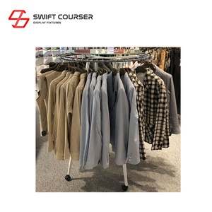 Supports ronds pour vêtements artisanaux, supports transparents en métal, pour entrepôt - Product Image 4