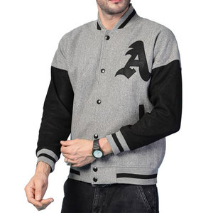 Customizable Team Wear Embroidered <b>Patches</b> and Snap Closure Design Men Casual Letterman <b>Jacket</b> New Trendy Style Baseball <b>Jacket</b> - Product Image 1