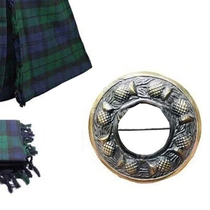 Ensemble de kilt en satin patchwork pour femmes, tenue écossaise décontractée à taille basse, avec accessoires de différentes couleurs - Product Image 3