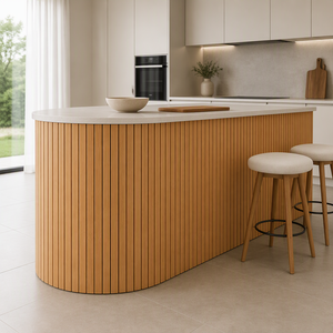 Panel Tambour de Madera Maciza Moderno y Flexible para Muebles de Cocina, Diseño Minimalista - Product Image 3