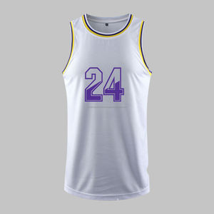 Camisetas de baloncesto OEM personalizadas de alta calidad, uniforme clásico de equipos americanos para hombres con estilo de conjunto de diseño cosido - Product Image 4