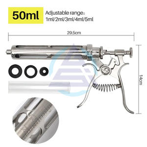 Jeringa de Inyección Continua de Vacunas Veterinarias de Metal de 10/20/30/50 ml, Pistola de Vacunación Automática para Aves de Corral, Cerdos, Vacas y Ovejas - Product Image 6