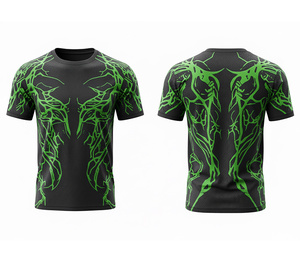 OEM Custom Printed Sublimation T-Shirt Design | <b>Men</b> Women Youth Sizes | Lightweight Quick Dry Training Sportswear Wholesale - Product Image 3