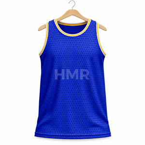 HMR Sorority Sisterhood Royal <b>Blue</b> <b>Mesh</b> Basketball Jersey Sleeveless Round Neck Breathable Tank <b>Top</b> Solid Color - Product Image 5