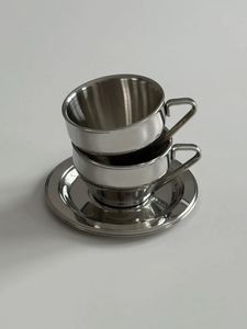 Best Quality Metal Cup And Saucer <b>Set</b> With Elegant Design For Daily <b>Tea</b> Coffee Drinking Experience At Home - Product Image 4