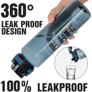 Borraccia Sportiva Motivazionale da 32oz in Tritan con Indicatore Orario, Senza BPA, Bocca Larga, Antigoccia, Idea Regalo - Product Image 3