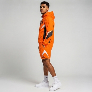 Conjunto Deportivo Corto para Hombre, Chaqueta con Capucha y Pantalones Cortos a Juego, Ropa Deportiva Informal, Ligera y Transpirable - Product Image 2