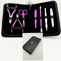 Kit d'outils de soin de beauté de haute qualité en acier inoxydable luxueux, 25 ensembles, couleur personnalisée, professionnel, manucure, pédicure