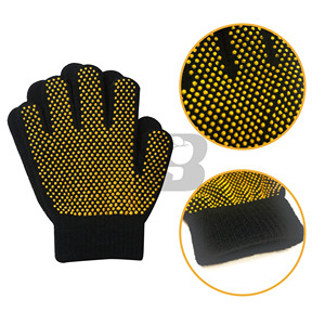 Custom OEM Black Winter Men Warm <b>Wool</b> Mittens Polar Fleece Adult <b>Gloves</b> Velvet Polyester Cold Velvet Riding <b>Gloves</b> - Product Image 2