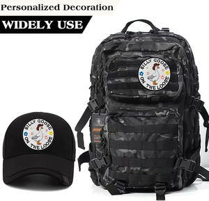 Custom Embroidery Patch Premium Fabric Threadwork Badge Wholesale Iron On Sew On for Jackets Hats <b>Backpacks</b> Clothing Decorative - Product Image 3