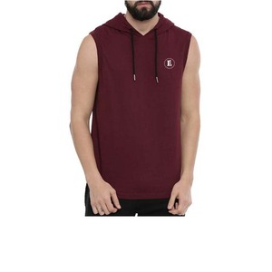 Gilet à capuche sans manches pour homme et garçon, sweat-shirt de sport imprimé avec logo, gilet de fitness, sweats à capuche pour hommes - Product Image 1