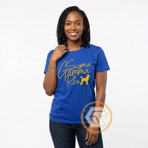 Camiseta Casual de Verano para Mujer de la Hermandad Sigma Gamma Rho, GREEK TREASURES, 100% Algodón, Cuello Redondo, Manga Corta, Ecológica, Venta al Por Mayor - Product Image 2