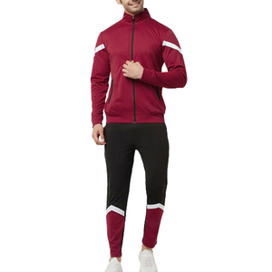 Conjunto Deportivo DENEZE para Hombre, Rojo y Negro, con Cremallera, Pantalones Deportivos con Bolsillos Laterales, Transpirable, 100% Algodón, para Invierno - Product Image 4