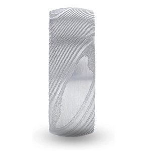 Bague en acier de Damas de qualité supérieure, bijoux faits à la main pour un style moderne, alliance en acier de Damas, bague faite à la main pour homme - Product Image 2