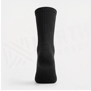 North Approach Crew <b>Socks</b> <b>Black</b> Breathable Running <b>Socks</b> for Adults Summer Season - Product Image 2