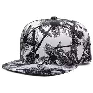 Black Mesh Trucker Cap With Tropical Print Brim Adjustable Unisex Street Style <b>Hat</b> Spring <b>Summer</b> Casual Wear - Product Image 5