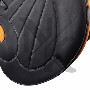 Silla de doma de cuero de vaca premium con estructura de madera para salto ecuestre, cómoda, productos de equitación inglesa de la India - Product Image 6