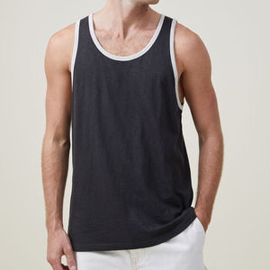 Camiseta sin Mangas con Logotipo Personalizado, Camiseta Deportiva para Hombre, Camiseta sin Mangas para Gimnasio, Camiseta sin Mangas con Bordado y Serigrafía para Hombre, Servicio OEM - Product Image 4